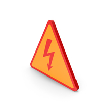 Yellow High Voltage Symbol PNG & PSD Images