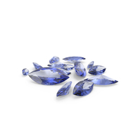 Marquise Cut Blue Sapphires PNG & PSD Images