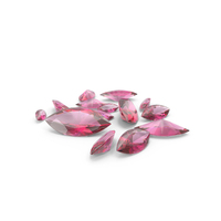 Marquise Cut Pink Topazs PNG & PSD Images