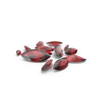 Marquise Cut Rubies PNG & PSD Images