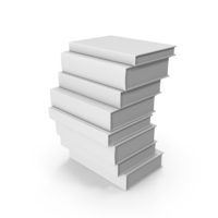 Monocrome Book Stack PNG & PSD Images