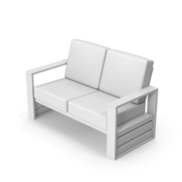 Monochrome Double Chair PNG & PSD Images