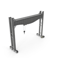 Warehouse Overhead Crane With Legs PNG & PSD Images