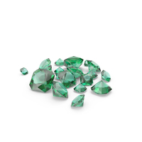 Asscher Cut Emeralds PNG & PSD Images
