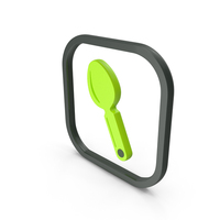 Green Spoon Symbol PNG & PSD Images