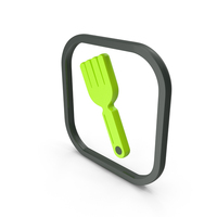 Green Fork Symbol PNG & PSD Images