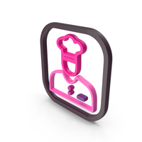 Pink Chef Symbol PNG & PSD Images