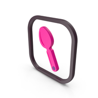Pink Spoon Symbol PNG & PSD Images