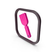 Pink Fork Symbol PNG & PSD Images