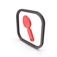 Red Spoon Symbol PNG & PSD Images