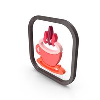 Red Coffee Cup Symbol PNG & PSD Images