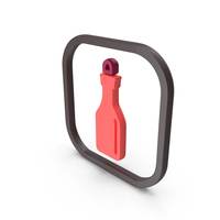 Red Bottle Symbol PNG & PSD Images