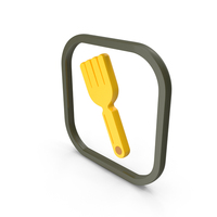 Yellow Fork Symbol PNG & PSD Images