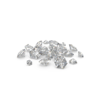 Fire Rose Hexagon Cut Diamonds PNG & PSD Images