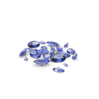 Oval Cut Blue Sapphires PNG & PSD Images