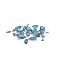 Pear Cut Aquamarines PNG & PSD Images