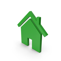 Green Home Symbol PNG & PSD Images