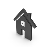 Black & White Home Symbol PNG & PSD Images