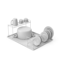 Monochrome Dish Drainer PNG & PSD Images