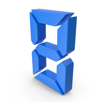 Blue Digit 8 PNG & PSD Images