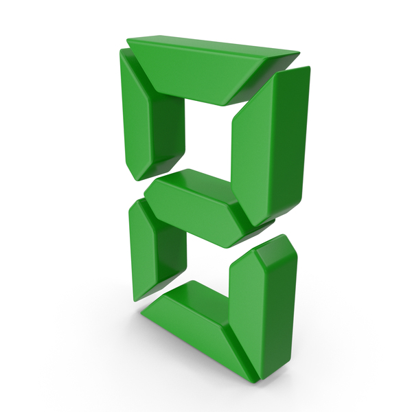 Green Digit 8 PNG & PSD Images