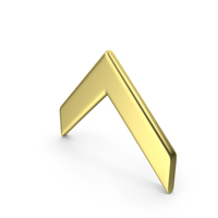 Gold Up Arrow PNG & PSD Images