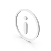 White Information Symbol PNG & PSD Images