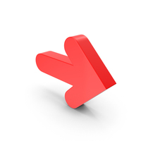 Red Right Pointer PNG & PSD Images
