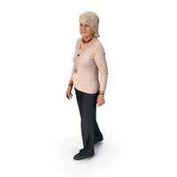 Old Lady Walking PNG & PSD Images
