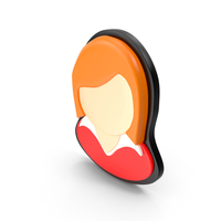 Red Woman Icon PNG & PSD Images