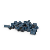 Pile Of Blue Deformed Rusty Metal Barrel PNG & PSD Images