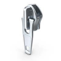 Coil Zipper Slider Metal PNG & PSD Images