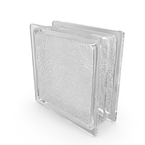Ice Pattern Glass Block PNG & PSD Images