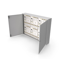 Industrial Large Cabinet With Electrical Panel PNG & PSD Images