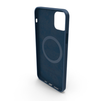 iPhone 12 Pro Max Leather Case波罗的海蓝色PNG和PSD图像