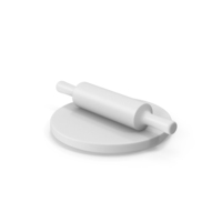 Monochrome Kitchen Rolling Pin PNG & PSD Images