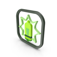 Lamp Icon Green PNG & PSD Images