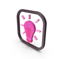 Lamp Icon Pink PNG & PSD Images