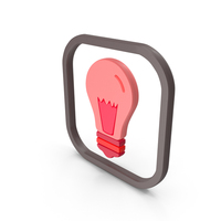 Red Light Bulb Symbol PNG & PSD Images
