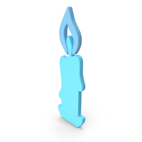 Blue Candle Symbol PNG & PSD Images