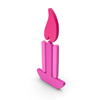 Candle Symbol Pink PNG & PSD Images