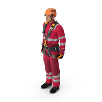 Alpinist Worker Standing Pose PNG & PSD Images