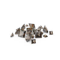 Princess Cut Smokey Topazes PNG & PSD Images