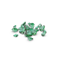Heart Shape Emeralds PNG & PSD Images