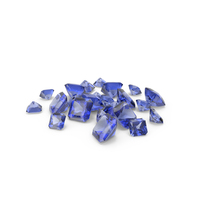 Radiant Cut Blue Sapphires PNG & PSD Images