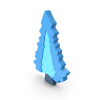 Blue Pine Tree Symbol PNG & PSD Images