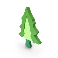 Green Pine Tree Symbol PNG & PSD Images