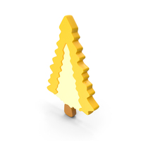 Yellow Pine Tree Symbol PNG & PSD Images