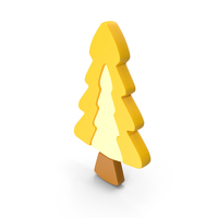 Yellow Pine Tree Symbol PNG & PSD Images