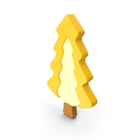 Pine Tree symbol Yellow PNG & PSD Images